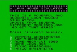 Advanced Lawnmower Simulator II (1990)(JA Software)[128K]